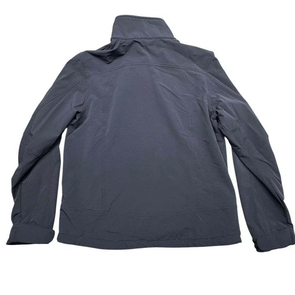 LL Bean Mens Discovery Softshell Jacket Navy Blue Full Zip Stretch Large 270683